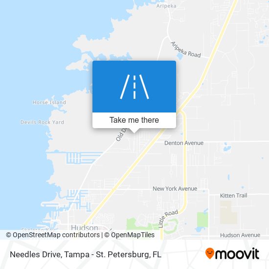 Needles Drive map