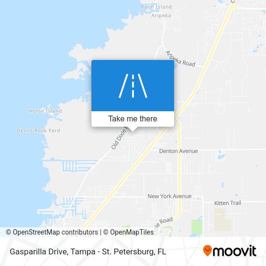 Gasparilla Drive map