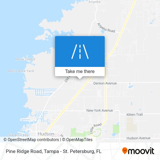 Pine Ridge Road map