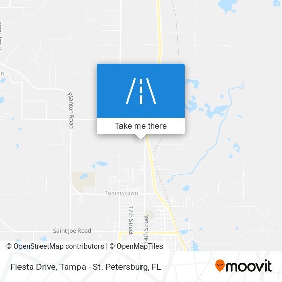 Fiesta Drive map