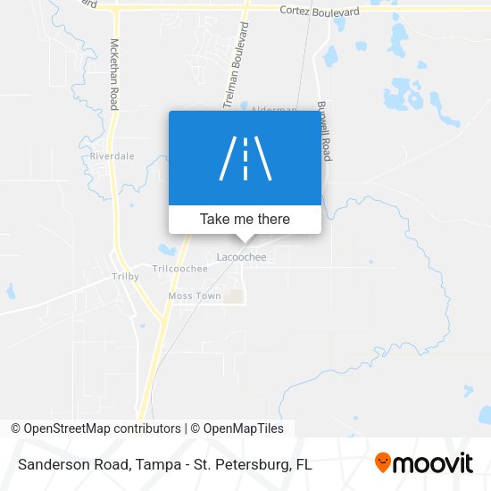 Sanderson Road map