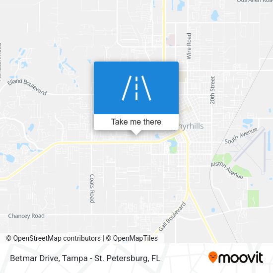 Betmar Drive map