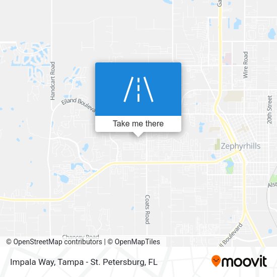 Mapa de Impala Way