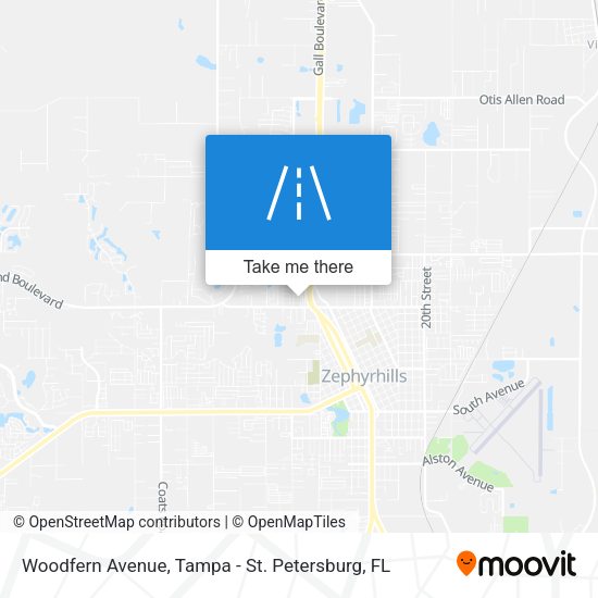 Woodfern Avenue map