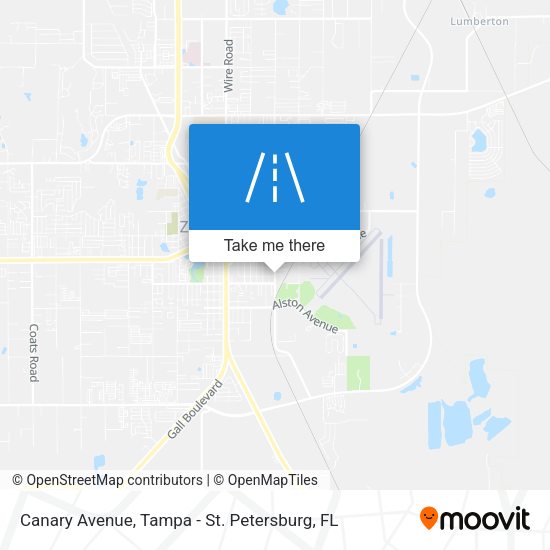 Canary Avenue map