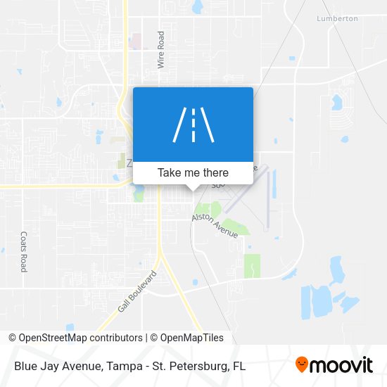 Mapa de Blue Jay Avenue
