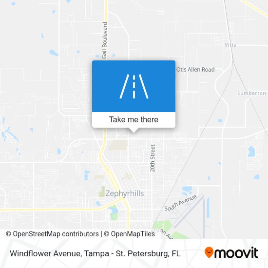 Windflower Avenue map