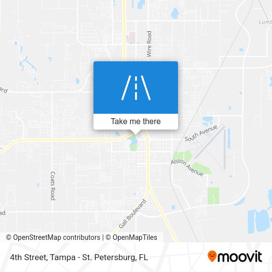 4th Street map