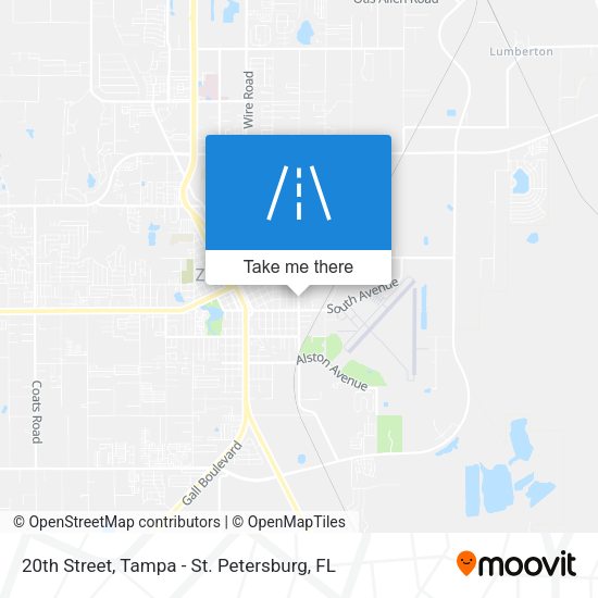20th Street map