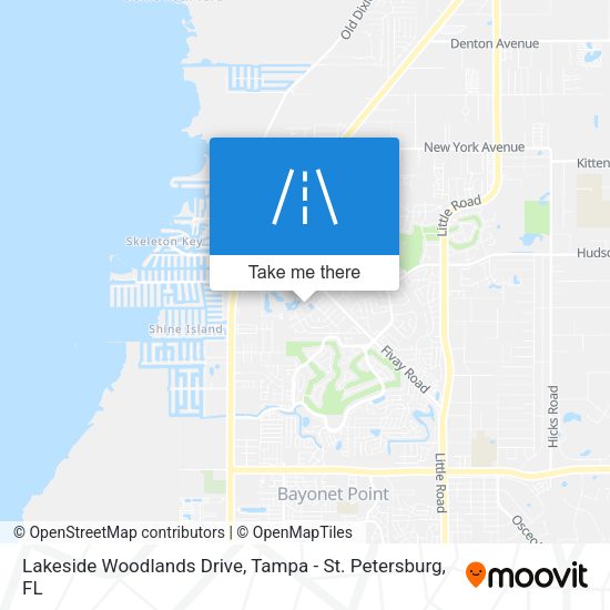 Lakeside Woodlands Drive map