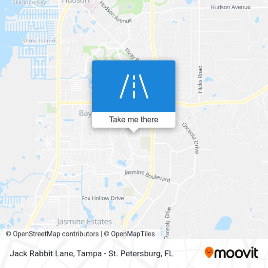Jack Rabbit Lane map