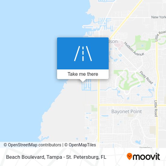Beach Boulevard map