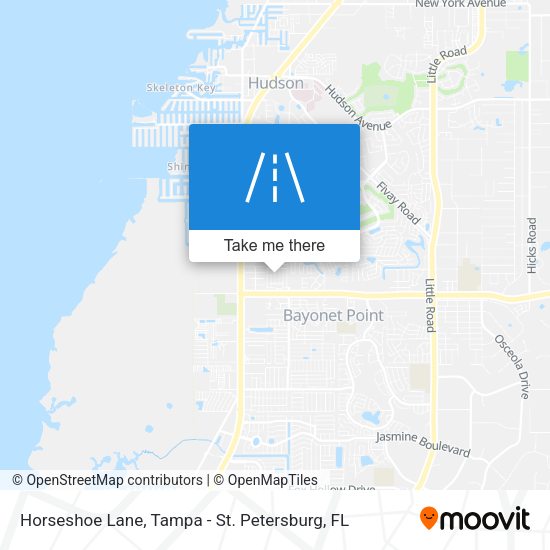 Mapa de Horseshoe Lane