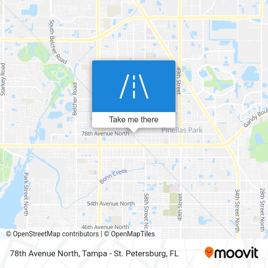 78th Avenue North map