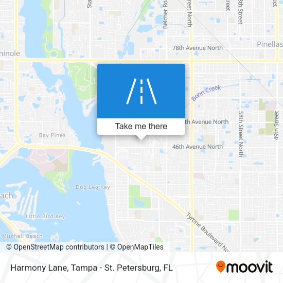 Harmony Lane map