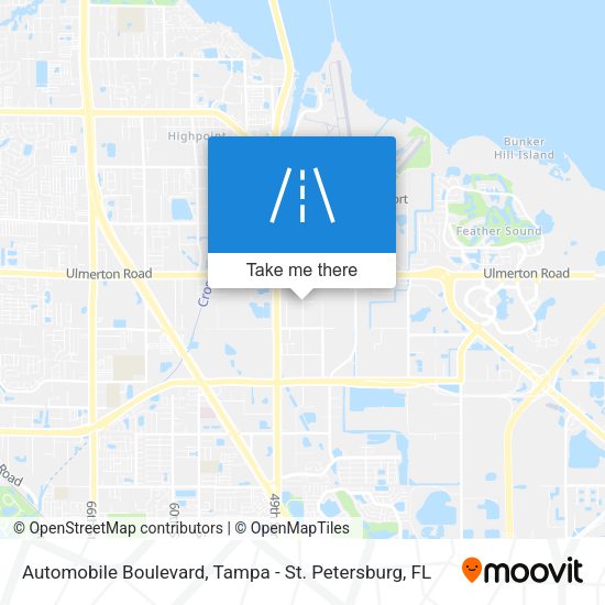 Mapa de Automobile Boulevard