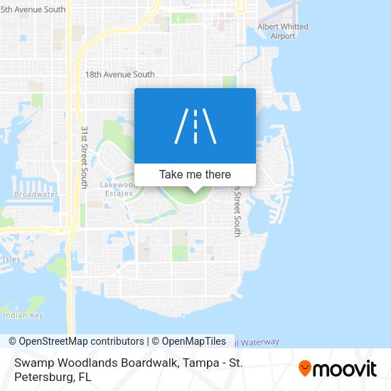 Mapa de Swamp Woodlands Boardwalk