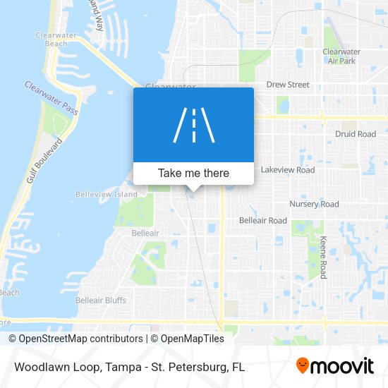 Woodlawn Loop map