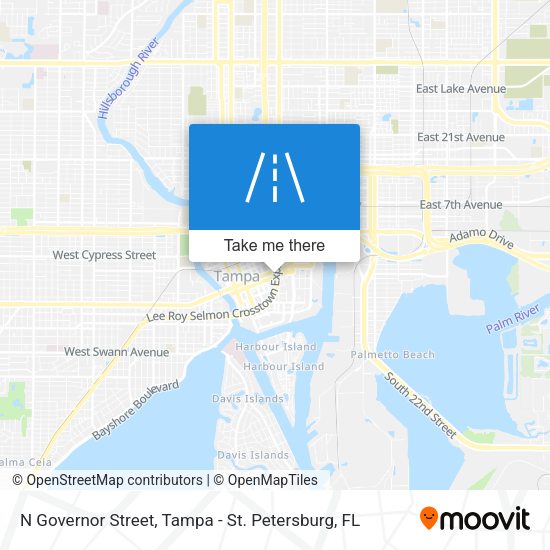 N Governor Street map