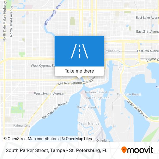 South Parker Street map