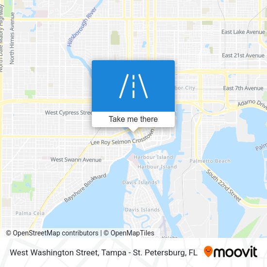 West Washington Street map