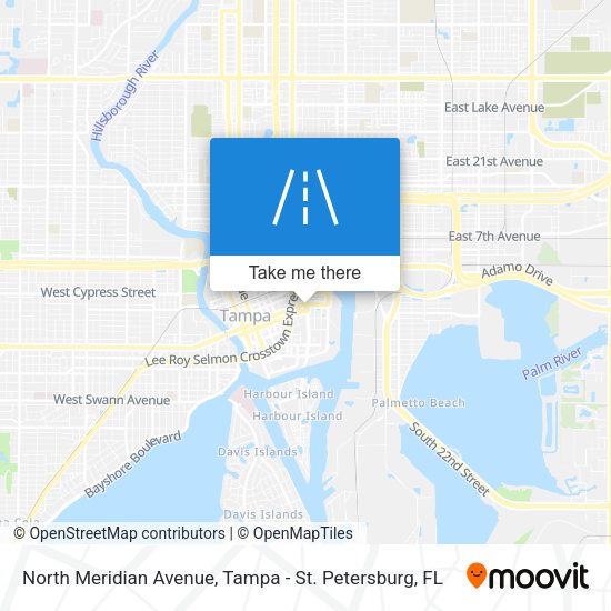North Meridian Avenue map