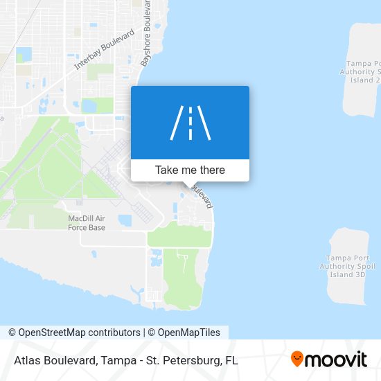 Atlas Boulevard map