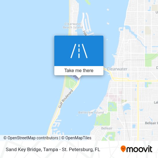 Sand Key Bridge map