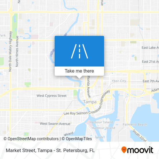 Mapa de Market Street
