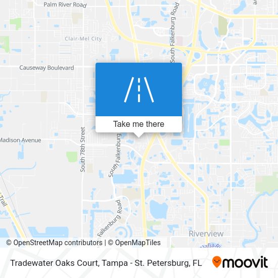 Mapa de Tradewater Oaks Court