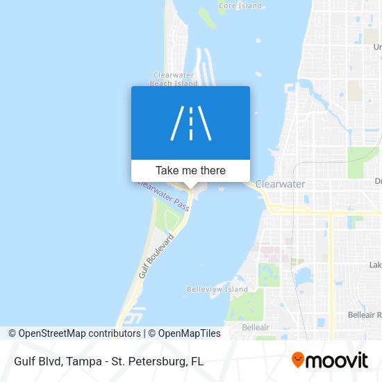 Mapa de Gulf Blvd