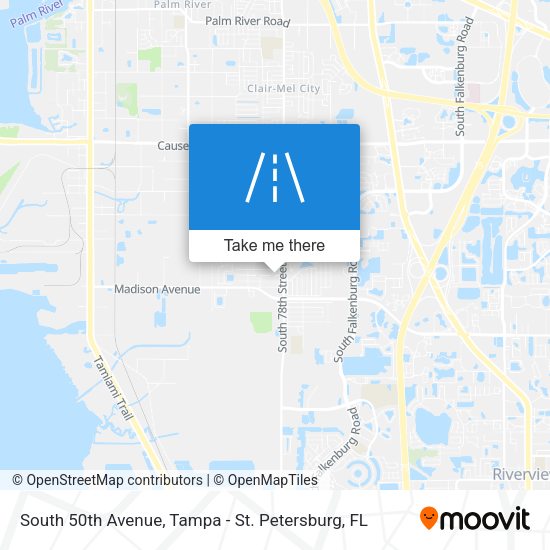 Mapa de South 50th Avenue