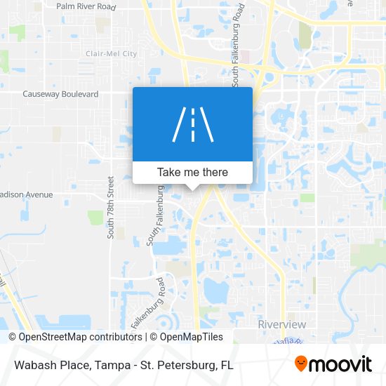 Wabash Place map