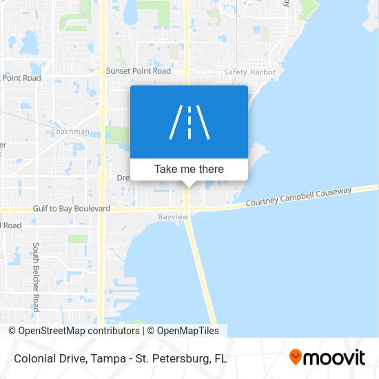 Colonial Drive map