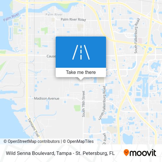 Wild Senna Boulevard map