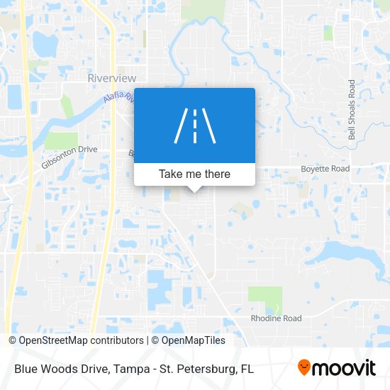 Blue Woods Drive map