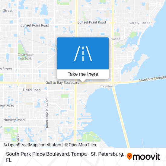 South Park Place Boulevard map