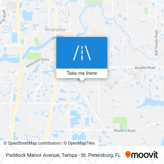 Paddock Manor Avenue map