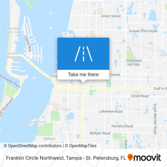 Franklin Circle Northwest map