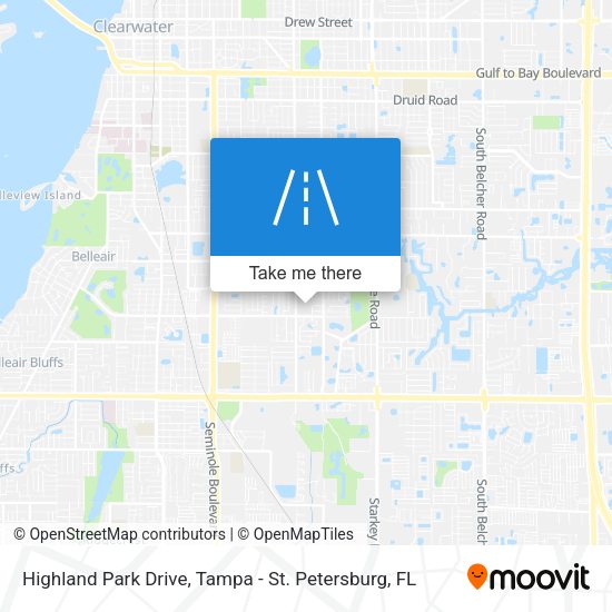 Highland Park Drive map