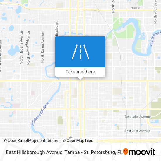 East Hillsborough Avenue map