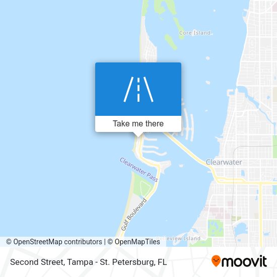 Second Street map