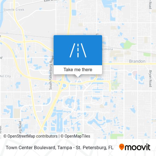 Mapa de Town Center Boulevard