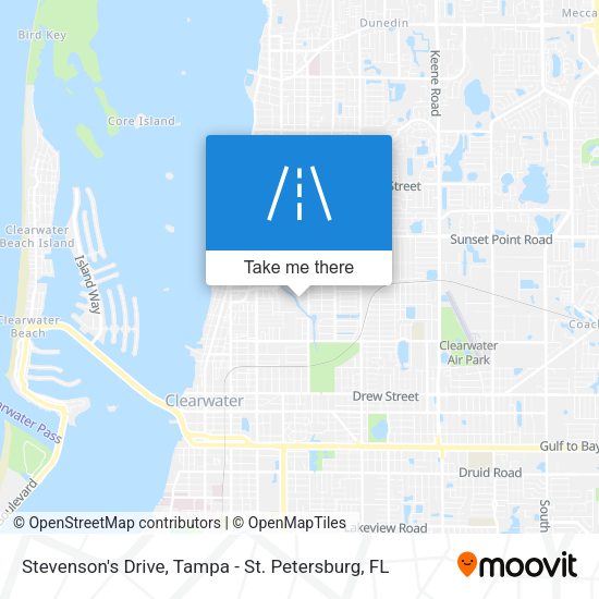 Stevenson's Drive map