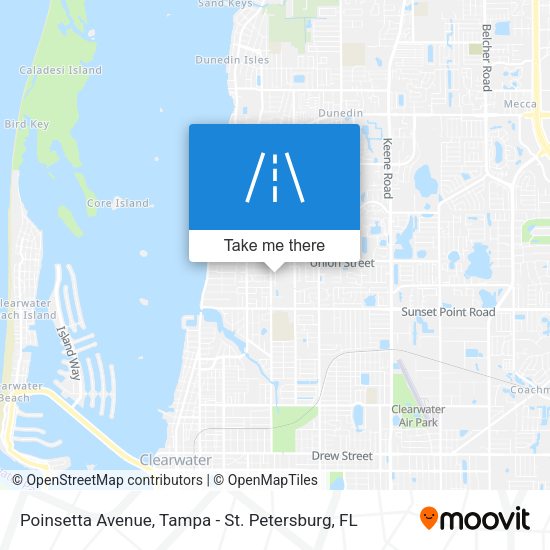 Poinsetta Avenue map