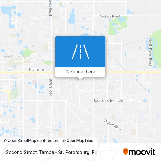 Second Street map