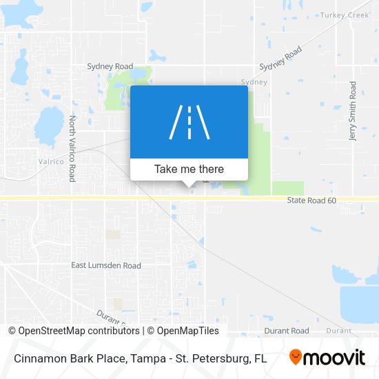 Mapa de Cinnamon Bark Place