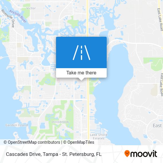 Cascades Drive map