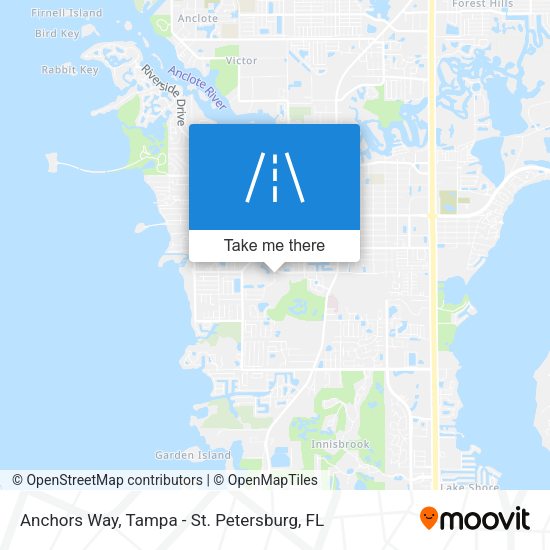 Anchors Way map