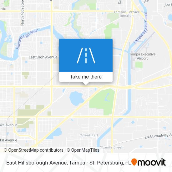 East Hillsborough Avenue map